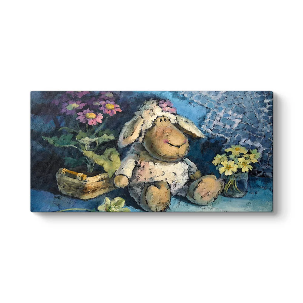 Peluş Kuzu Tablosu - Model 5